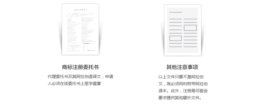 卡塔爾商標(biāo)注冊所需資料2